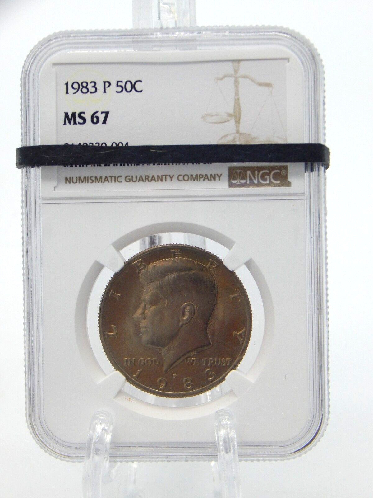 1983-P  NGC MS 67    Kennedy Half Dollar   #BT-13