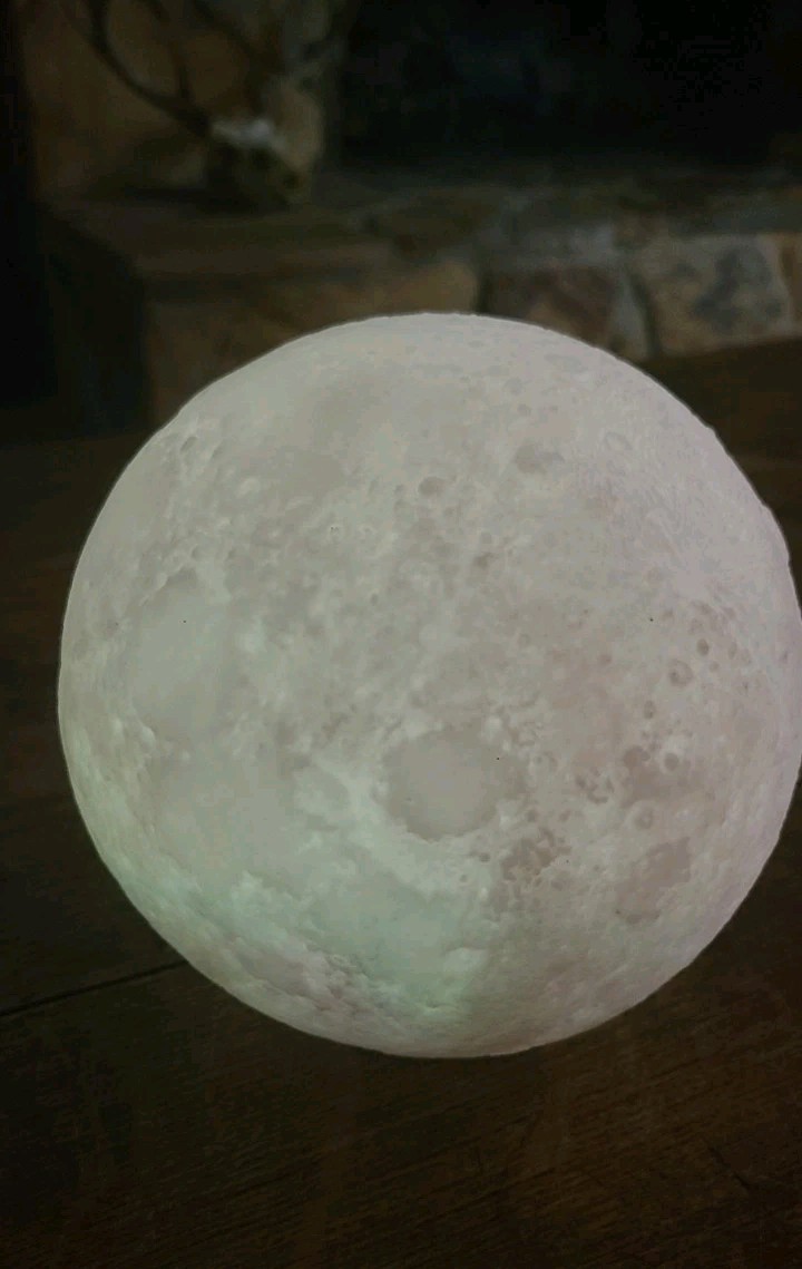 Urban Shop 3D Moon Lamp Light Color Changing 5 In Steady Color Or Changing