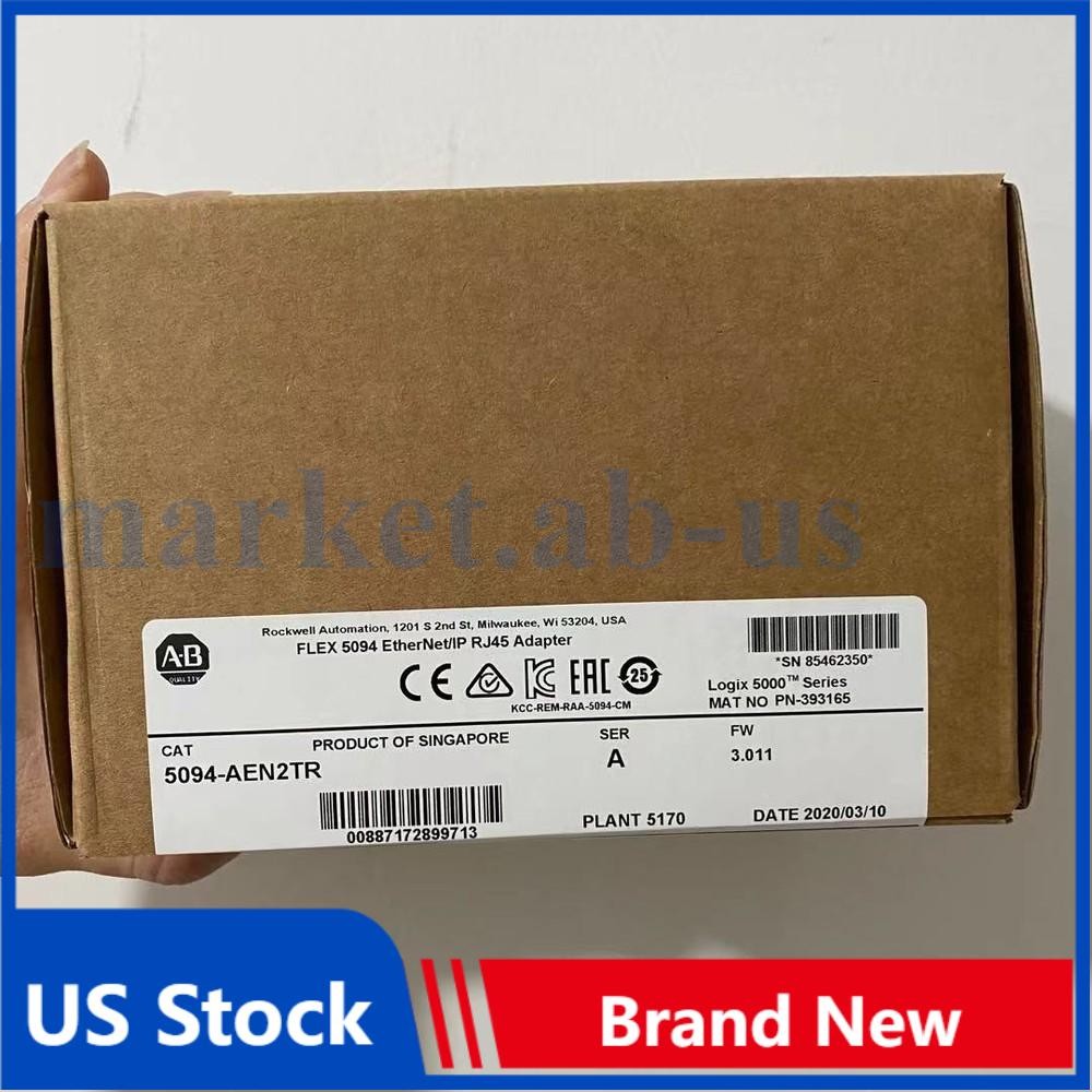 Factory Sealed Allen-Bradley 5094-AEN2TR Flex 5000 Dual Port Ethernet Module