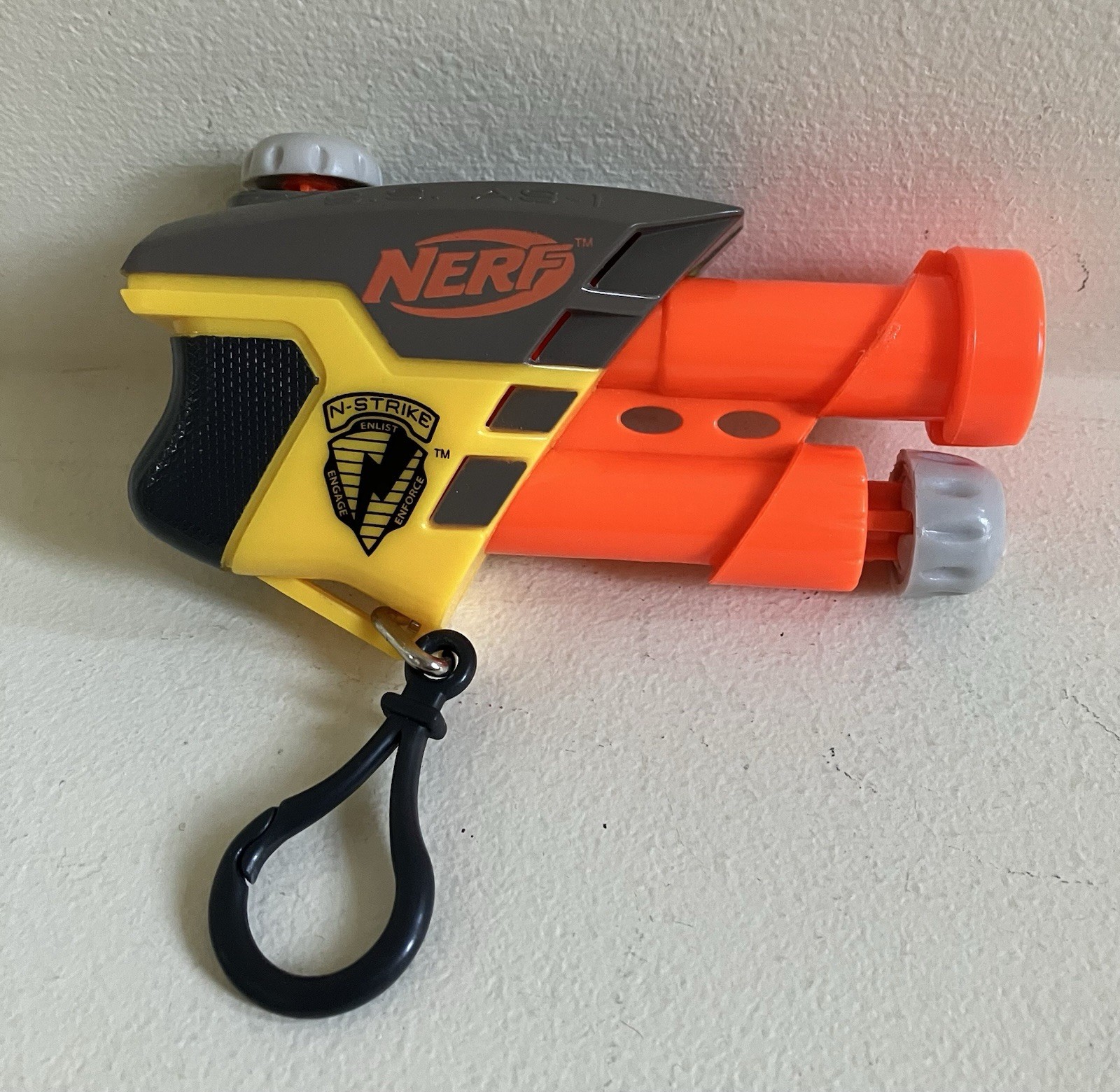 NERF Gun SS AS-1 Keychain/Backpack Clip - 2003 Pistol N Strike Single Shot