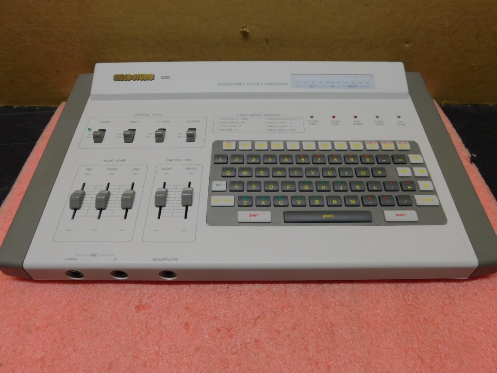 VIDEO STUDIO 500 -- Stereo Video Titler & Processor