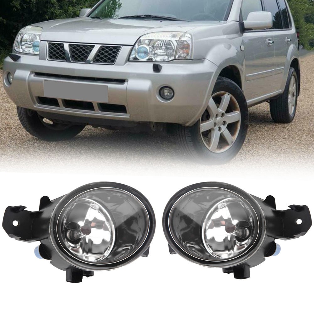 Pair Bumper Fog Light Driving Lamp For Nissan X-Trail Xtrail T30 2000-2005 2006