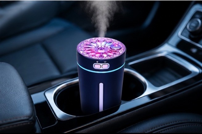 Mini Car Aroma Diffuser Humidifier Air Purifier Essential Oil Diffuser, USB