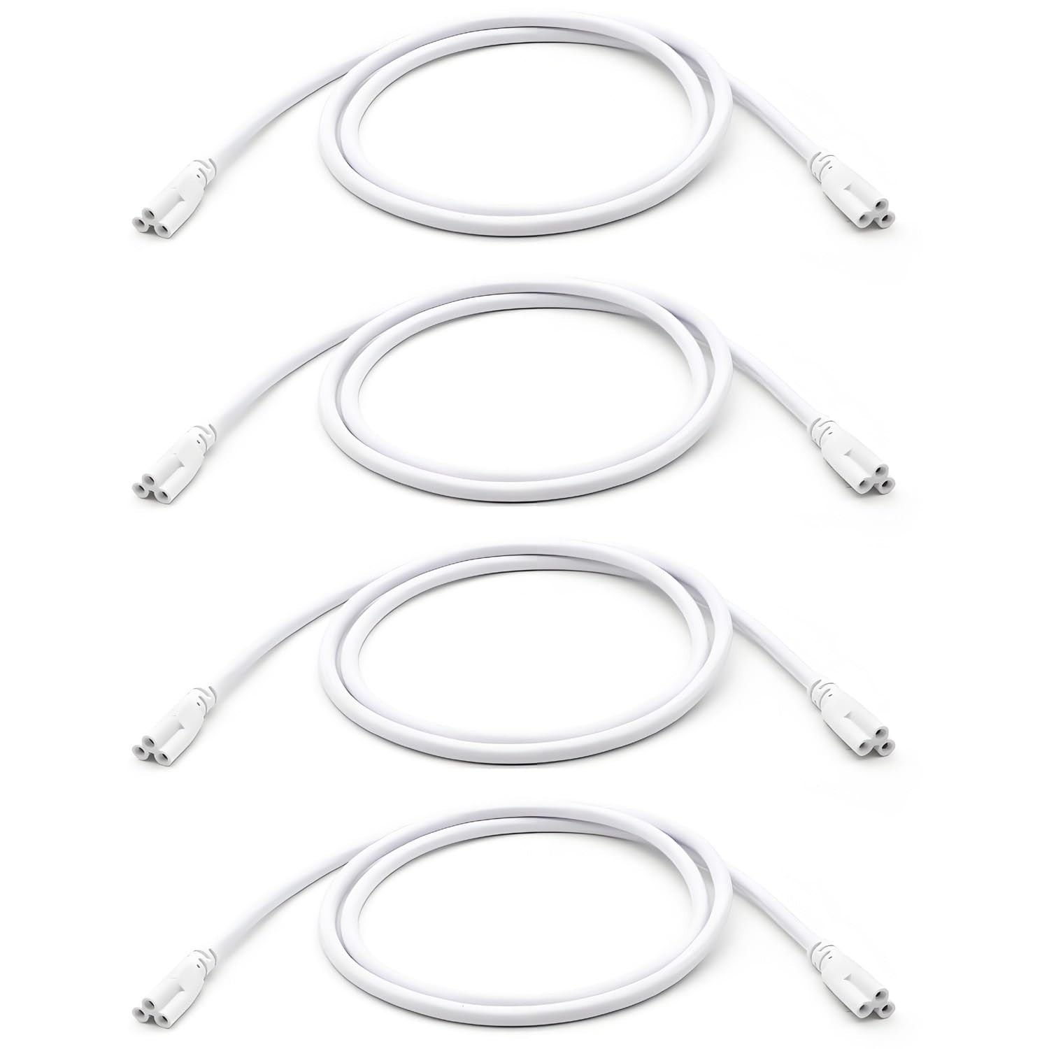 KALINA 4FT T5 T8 Tube Light Fixture LED Linkable Cords, Double end Connector ...