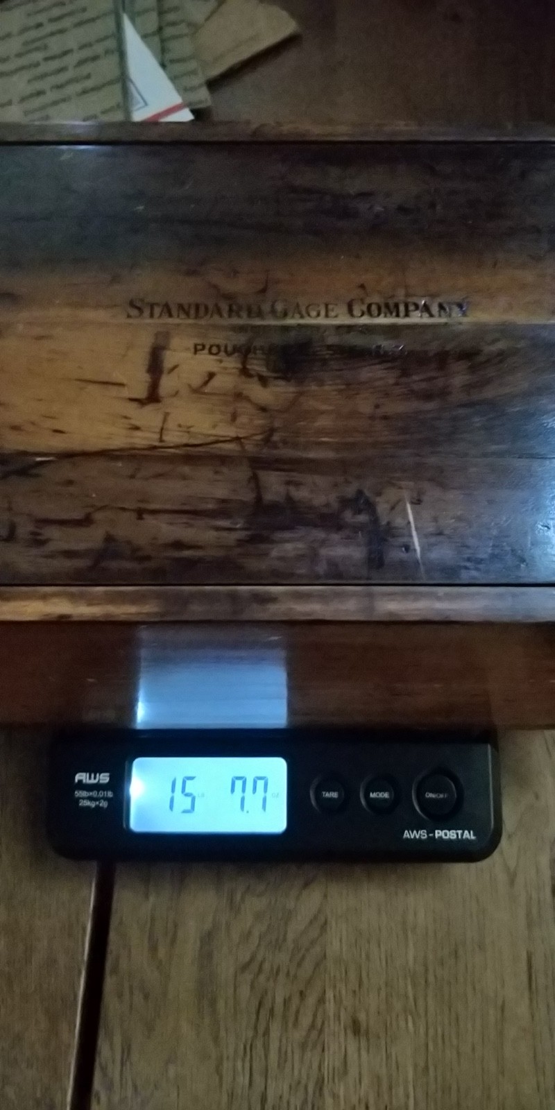 RARE Standard Gage Co Model 125 universal surface gage complete in box