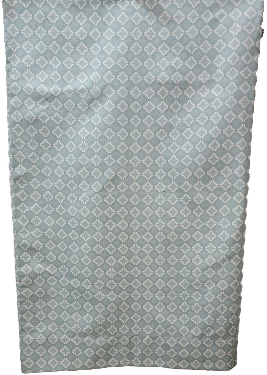 2 100% Polyester Pillowcases By Essential Home Stan/ Queen, Aqua Print