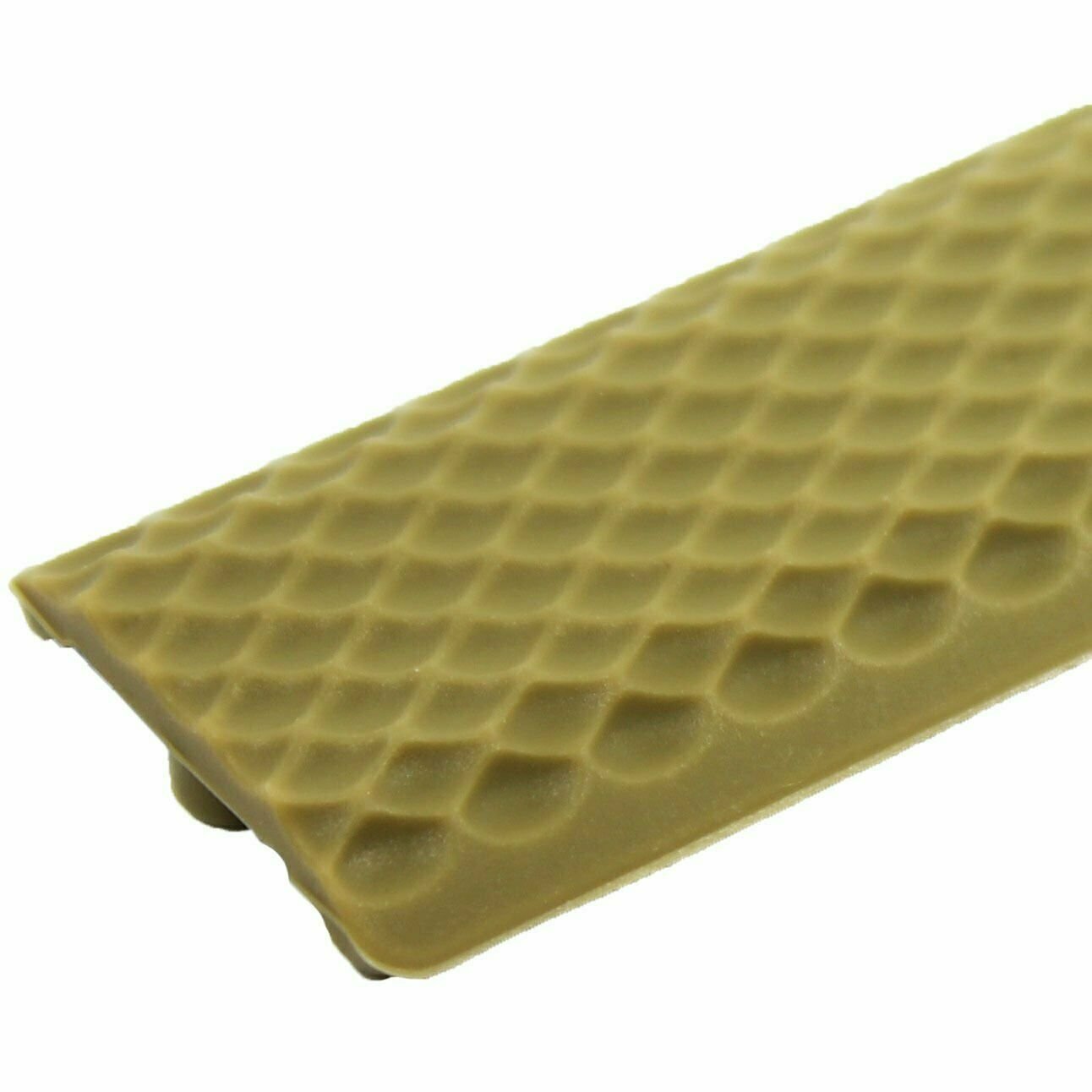 Pack of 6 KeyMod Rail Covers Textured Soft Silicon Panel Anti Slip 6.25" - Tan