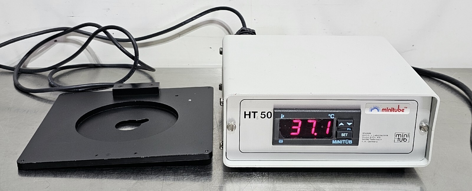 MiniTub HT 50 Heated Stage for Inverted Microscope 170x170mm/110mm diameter