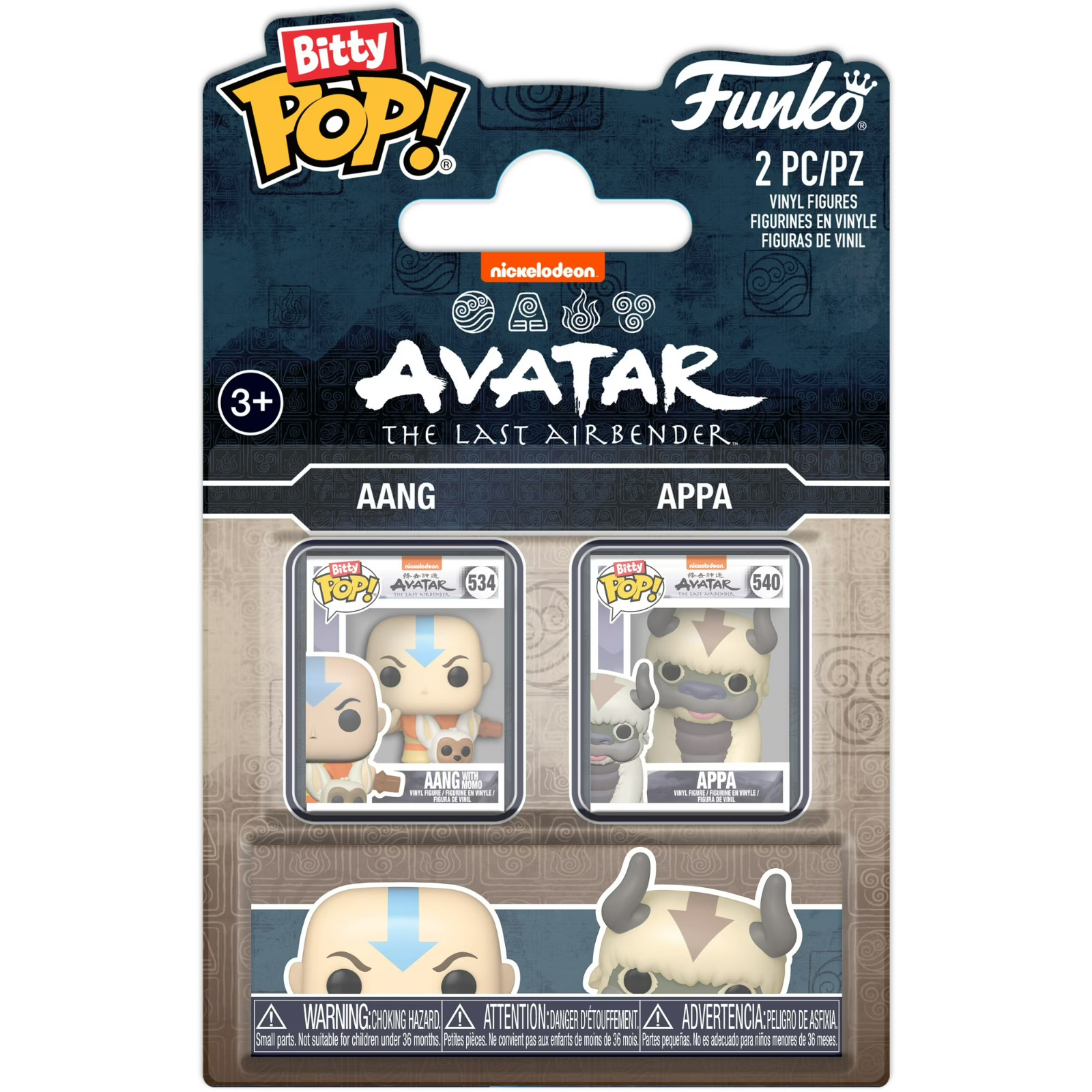 Funko Bitty POP!: Avatar: The Last Airbender 2-Pack - Aang & Appa - Vinyl Figure