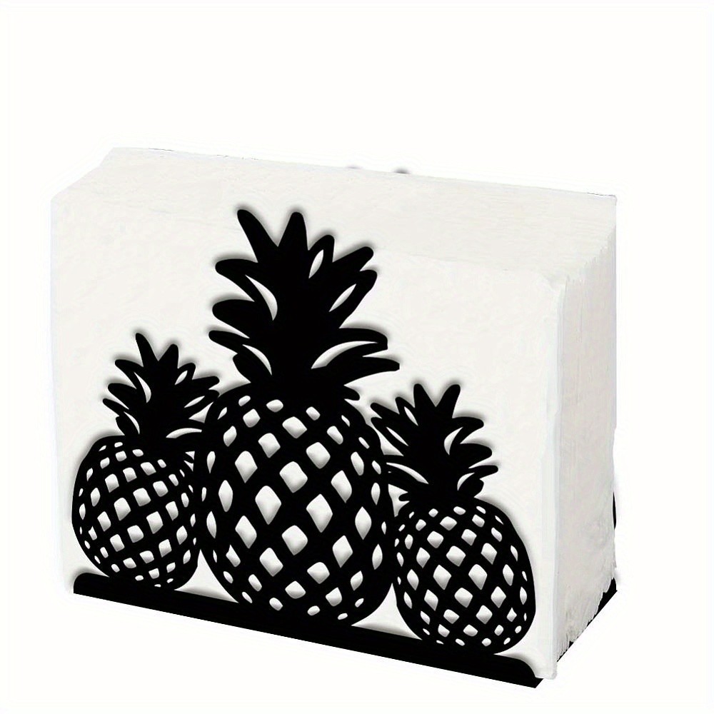 1pc Iron Napkin Holder Pineapple 125x50x105x1.3mm Craft storage box