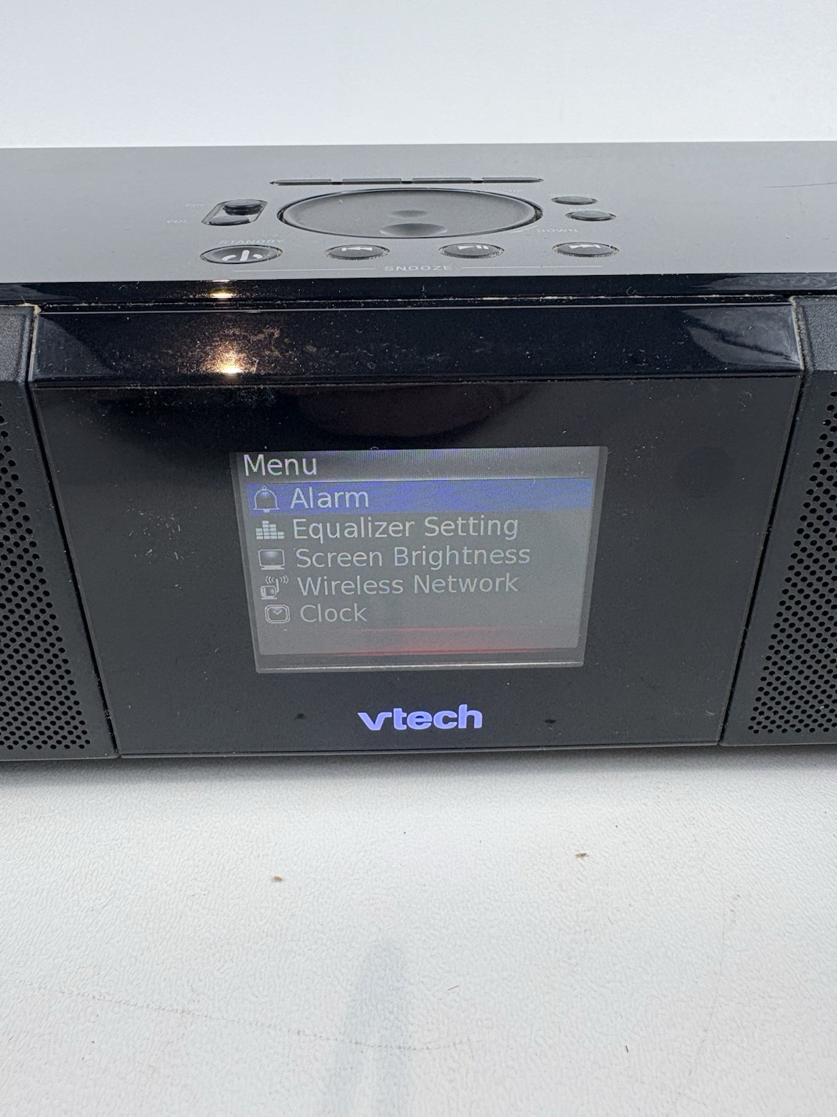 VTech IS9181 Internet Radio Speaker Alarm Clock Wireless LAN TESTED + REMOTE