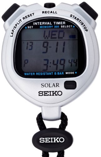 SEIKO SOLAR CHARGER STOPWATCH "SOLAR INTERVAL TIMER" SVAJ101