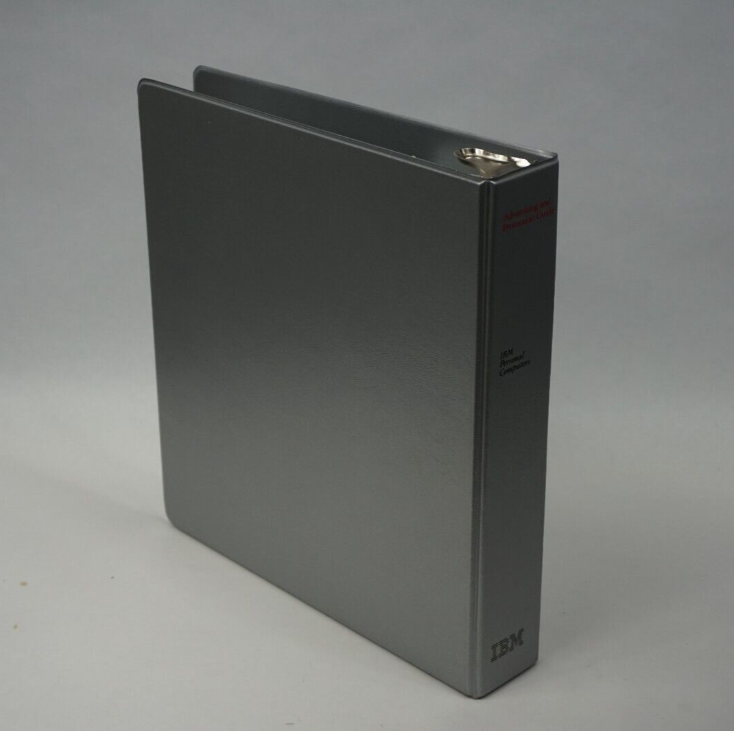 Vintage IBM Personal Computers Advertising and Promotion Guide EMPTY BINDER ONLY