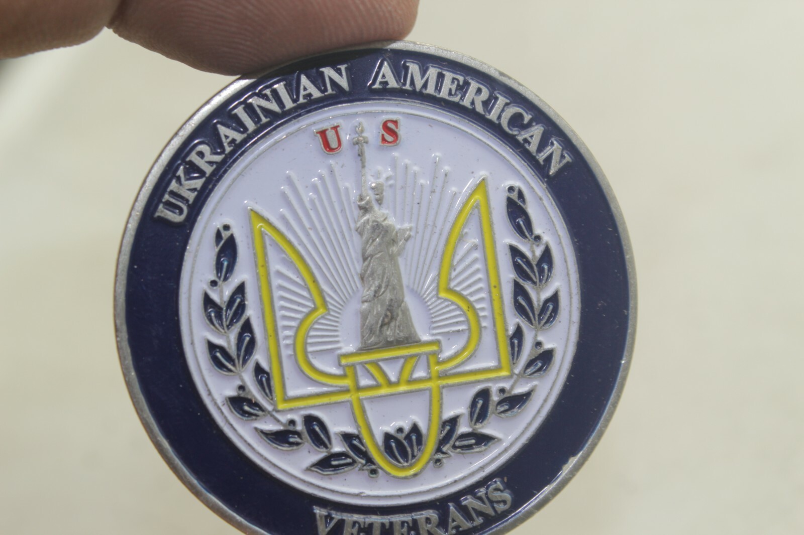 United States Ukrainian American Veterans Challenge Coin