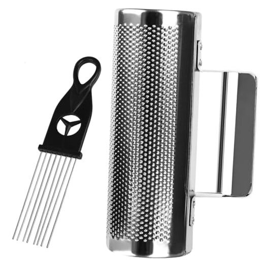 Metal Guiro, 12" 4" Stainless Steel Dominicana Guira Shaker, Latin 4" x 12"
