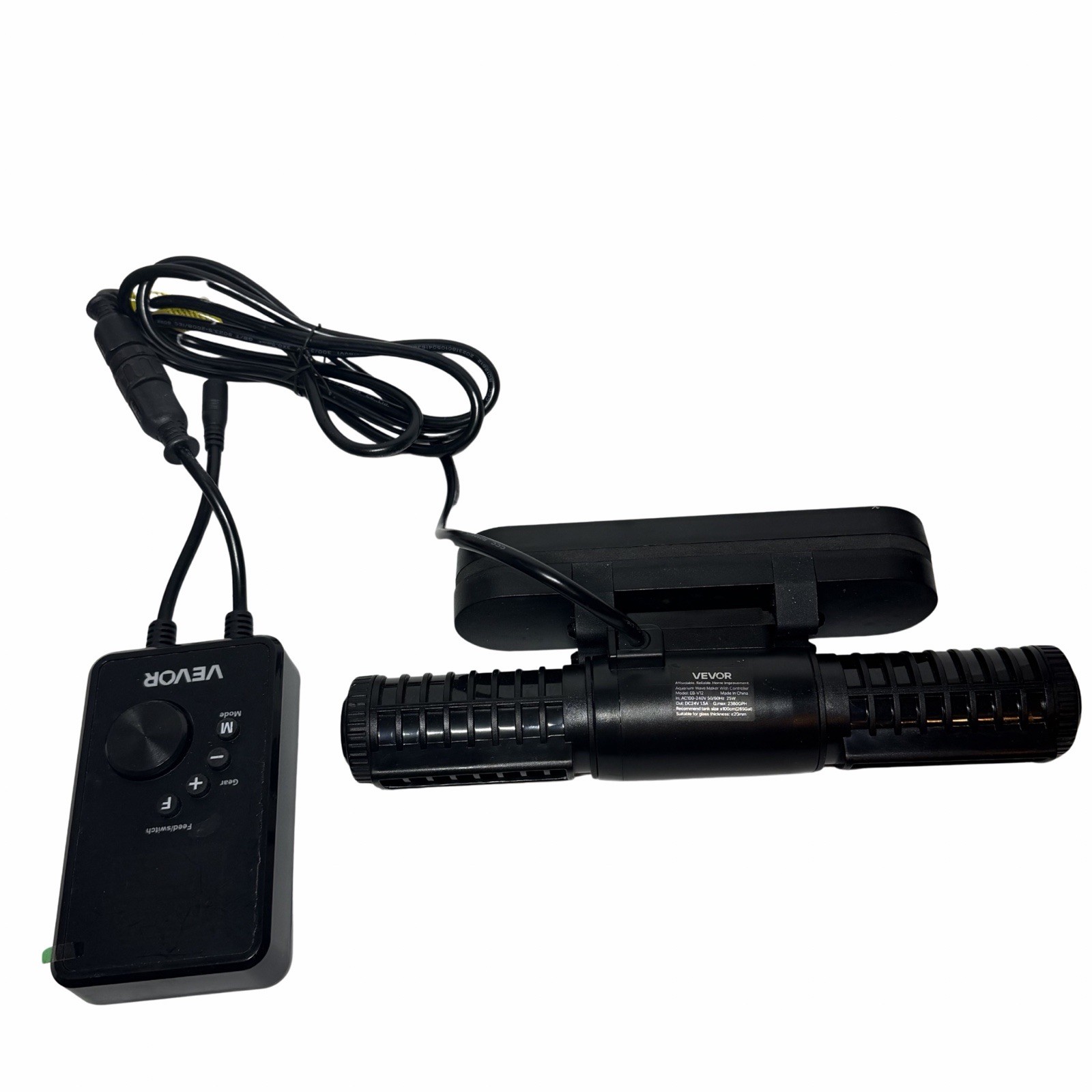 VEVOR Aquarium Wave Maker Adjustable Cross Flow Pump with Controller 25W1428 GPH