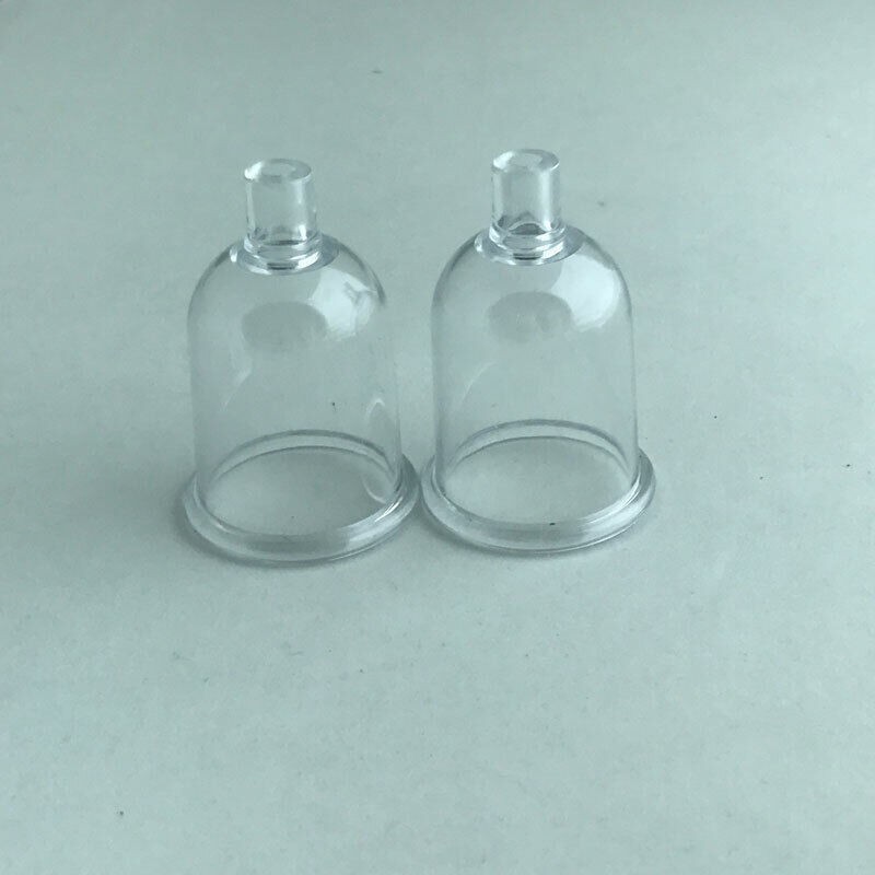 1Pair 4.5 cm Vacuum Cupping Cups Replacement With Pipe For Vacuum Spray Machine