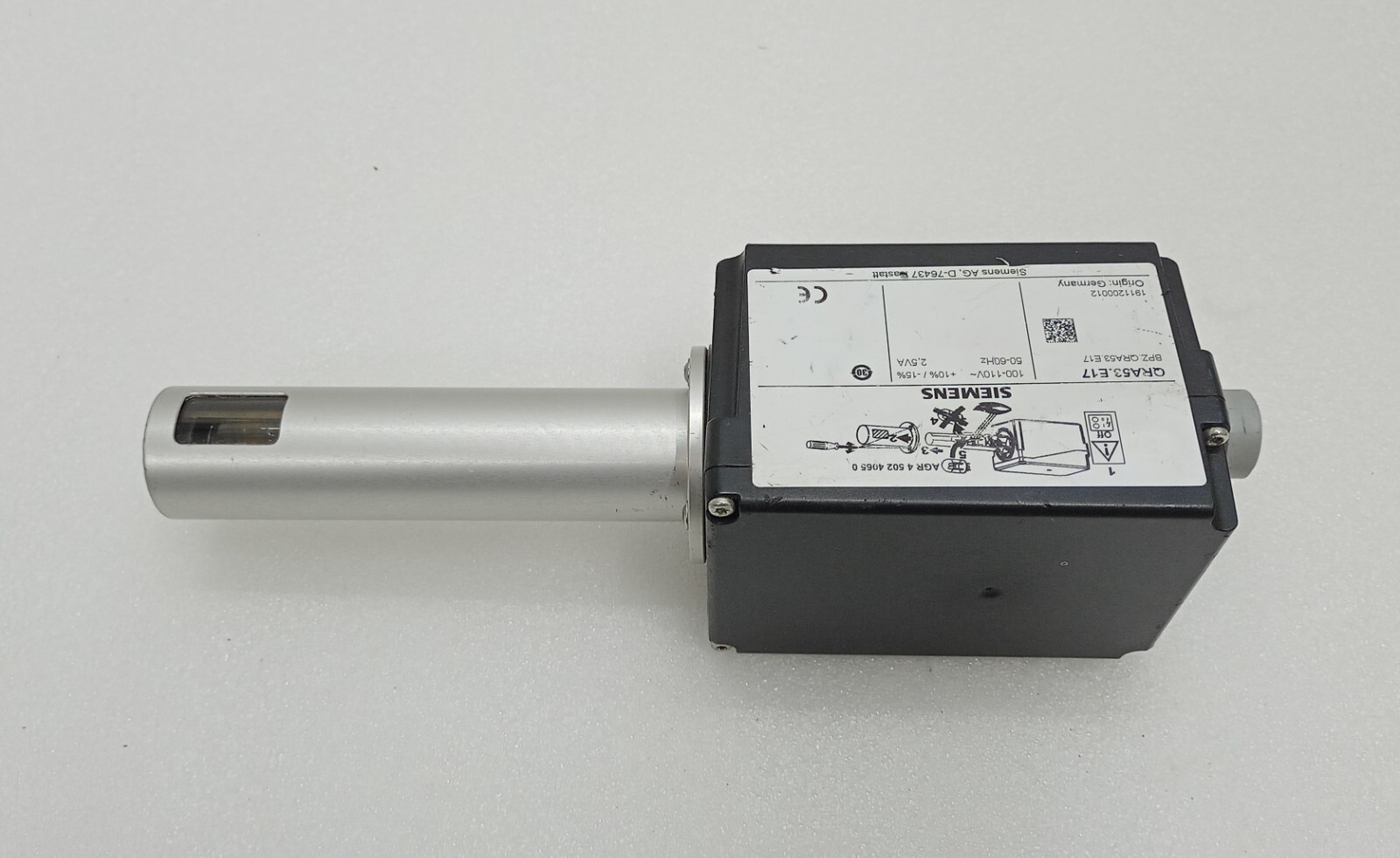 Siemens QRA53.E17 UV Flame Detector 100V-110VAC 50-60Hz