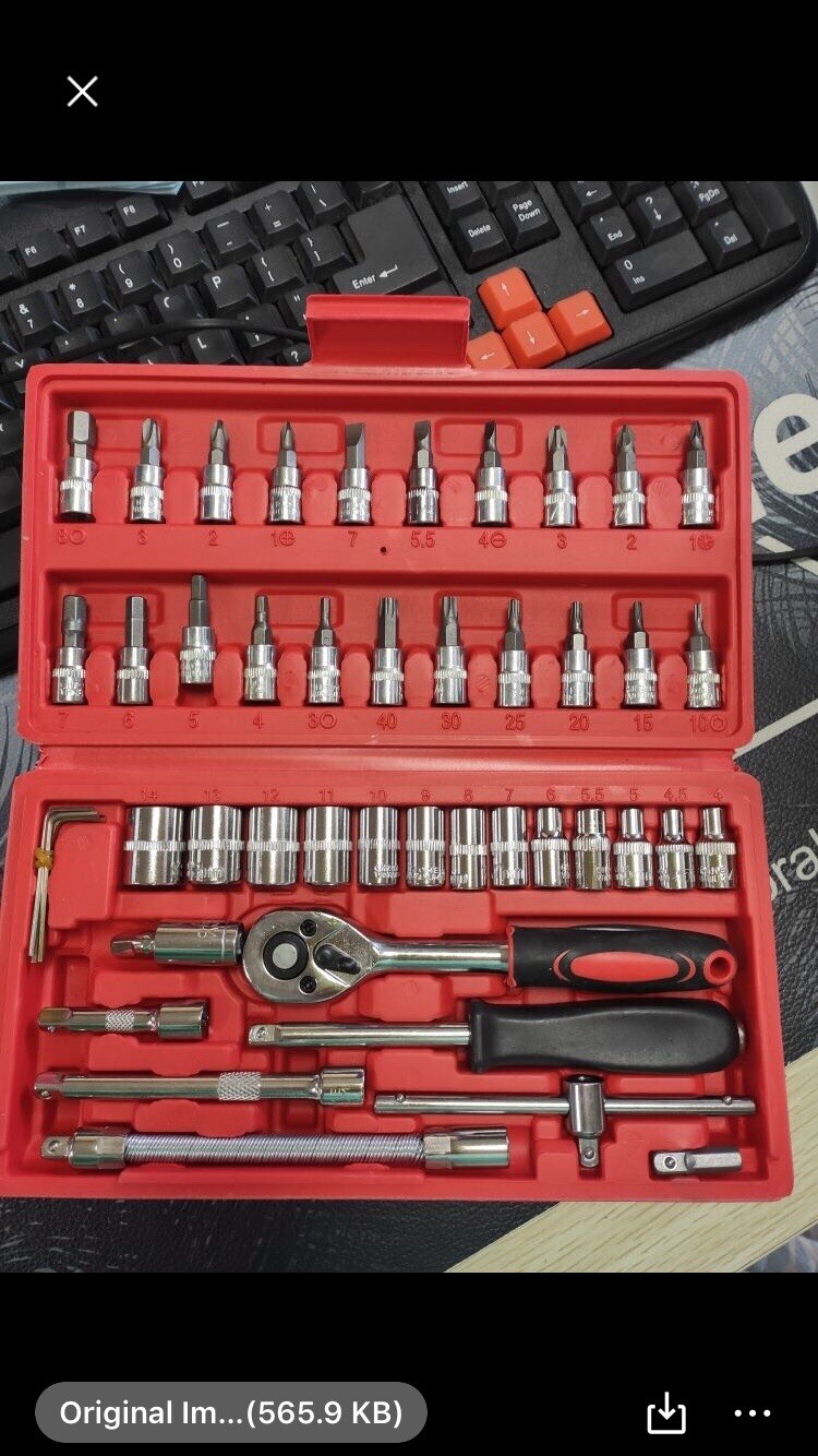 46 pieces essential tools