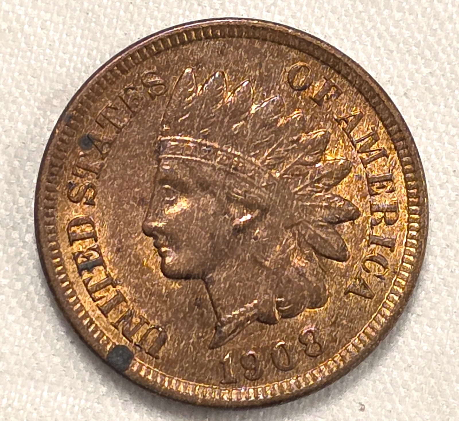 1908 Indian Cent