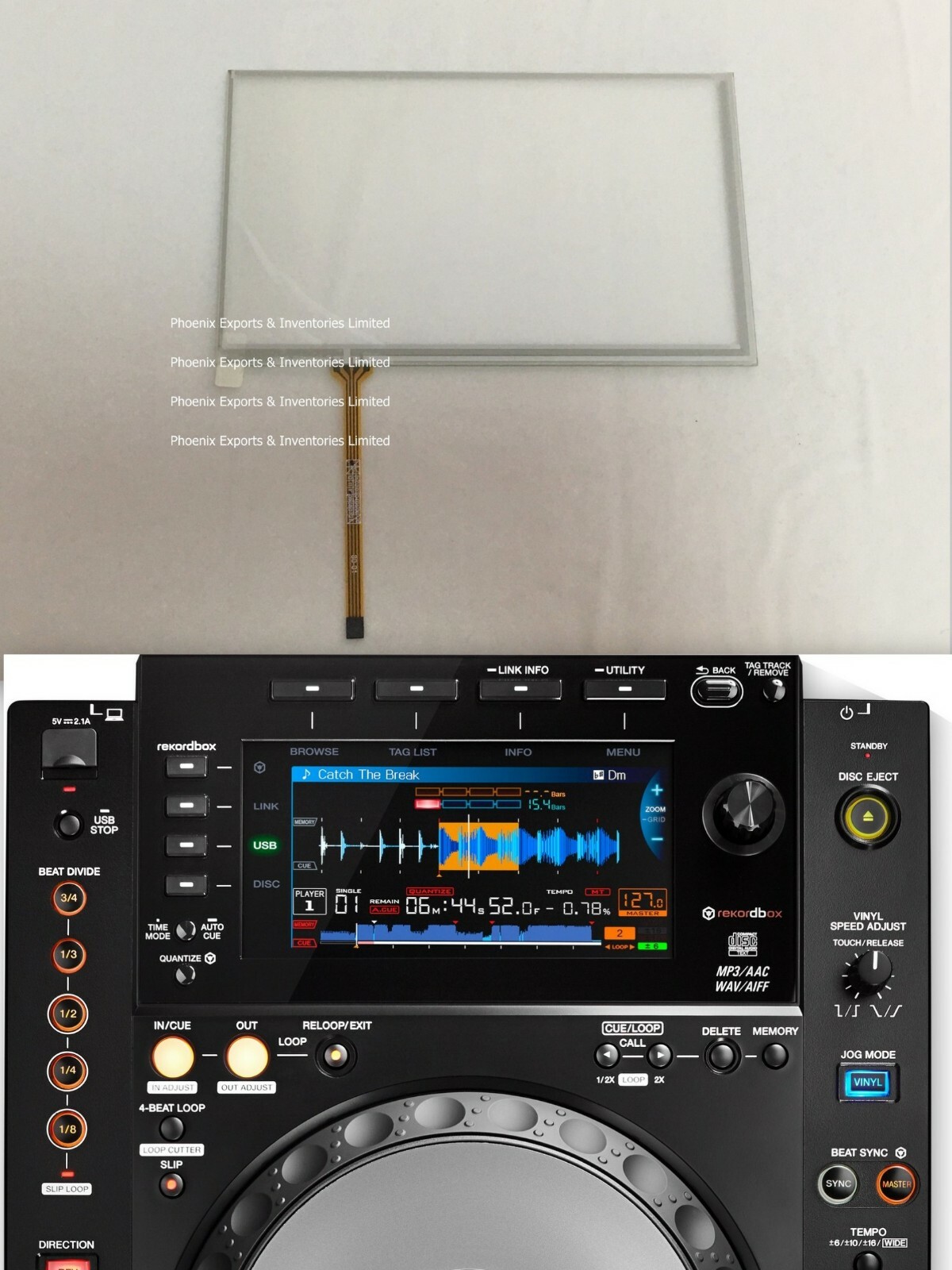 Touch Screen Digitizer for CDJ-2000NXS2 CDJ-2000 NEXUS2 Touch Panel glass pad