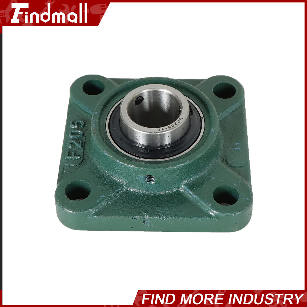4 PCS UCF205-16 Solid Base Pillow Block Flange Bearing 1" Bore 4 Bolt