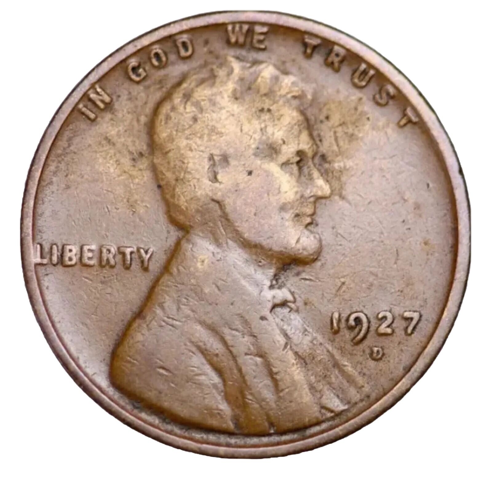 1927-D Lincoln Wheat Cent Penny “Best Value On eBay “ FAST FREE SHIPPING