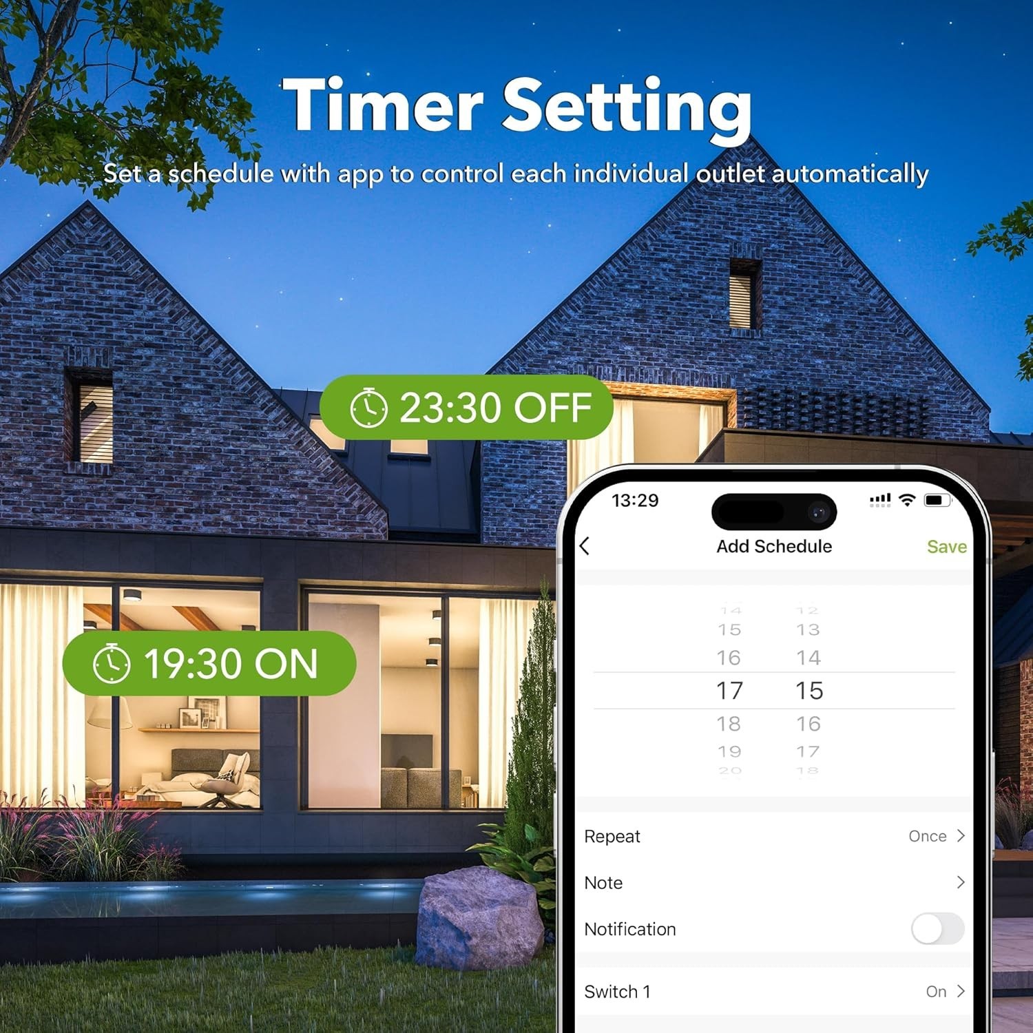 Outdoor Smart Plug, Alexa & Google Assistant