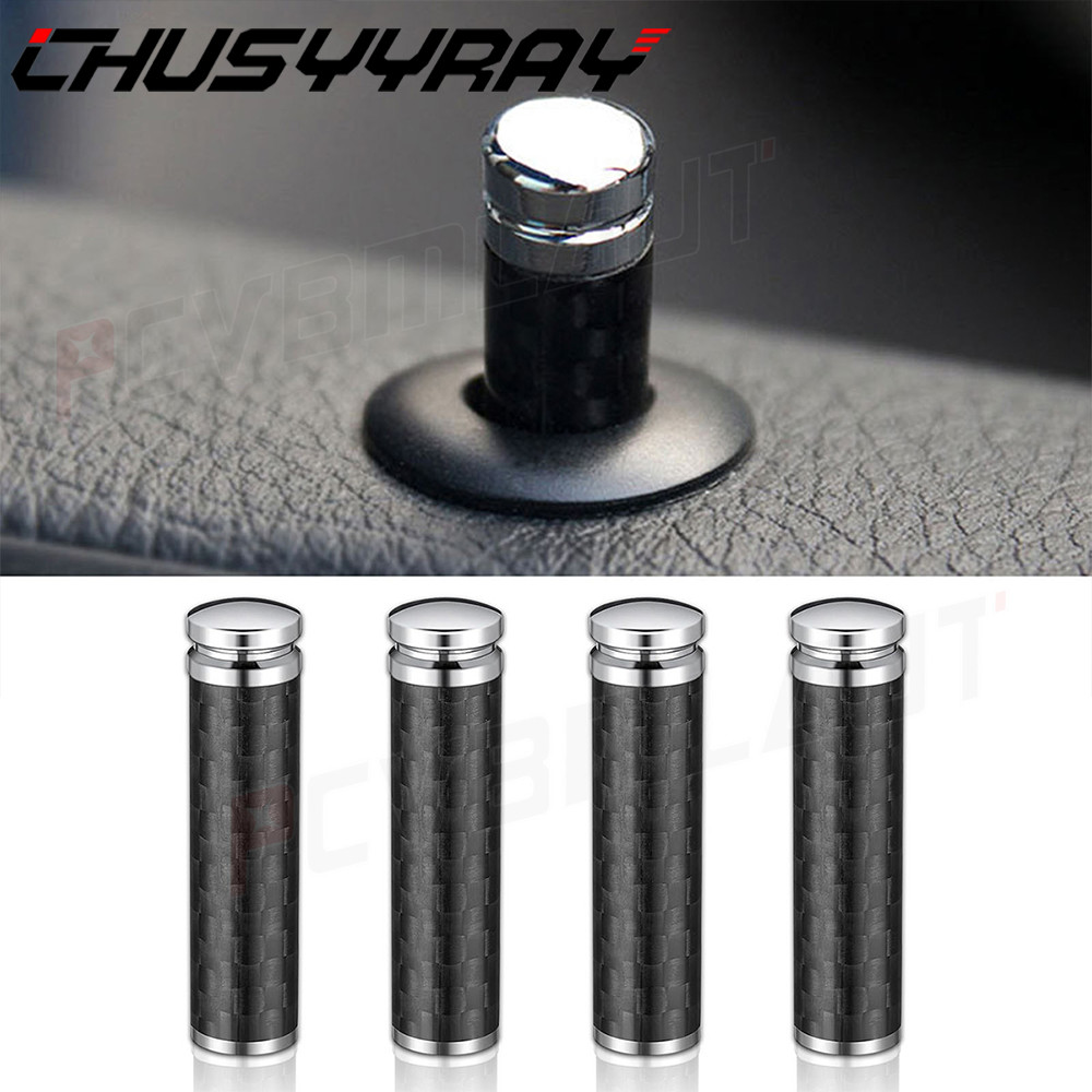 4 door lock knob pins, car interior cover pull rod