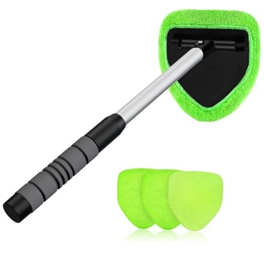 XINDELL Windshield Cleaner Tool – Car Interior Window Cleaning Kit with 19in