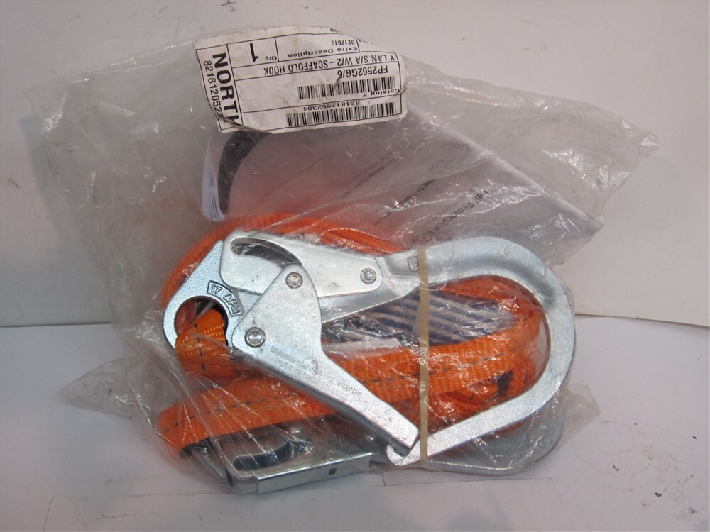North by Honeywell FP2562GG/6, 6' Soft Pak Energy Absorbing 2-leg Lanyard
