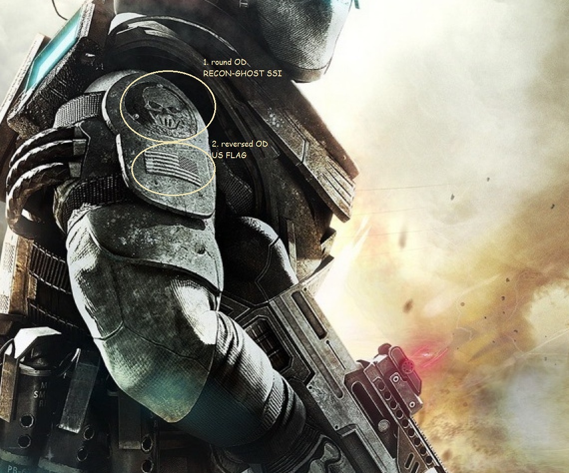 KANDAHAR-WHACKER© MARSOC USMC RAIDERS vel©®😎2-SSI: Ghost Recon + US Flag OD Set