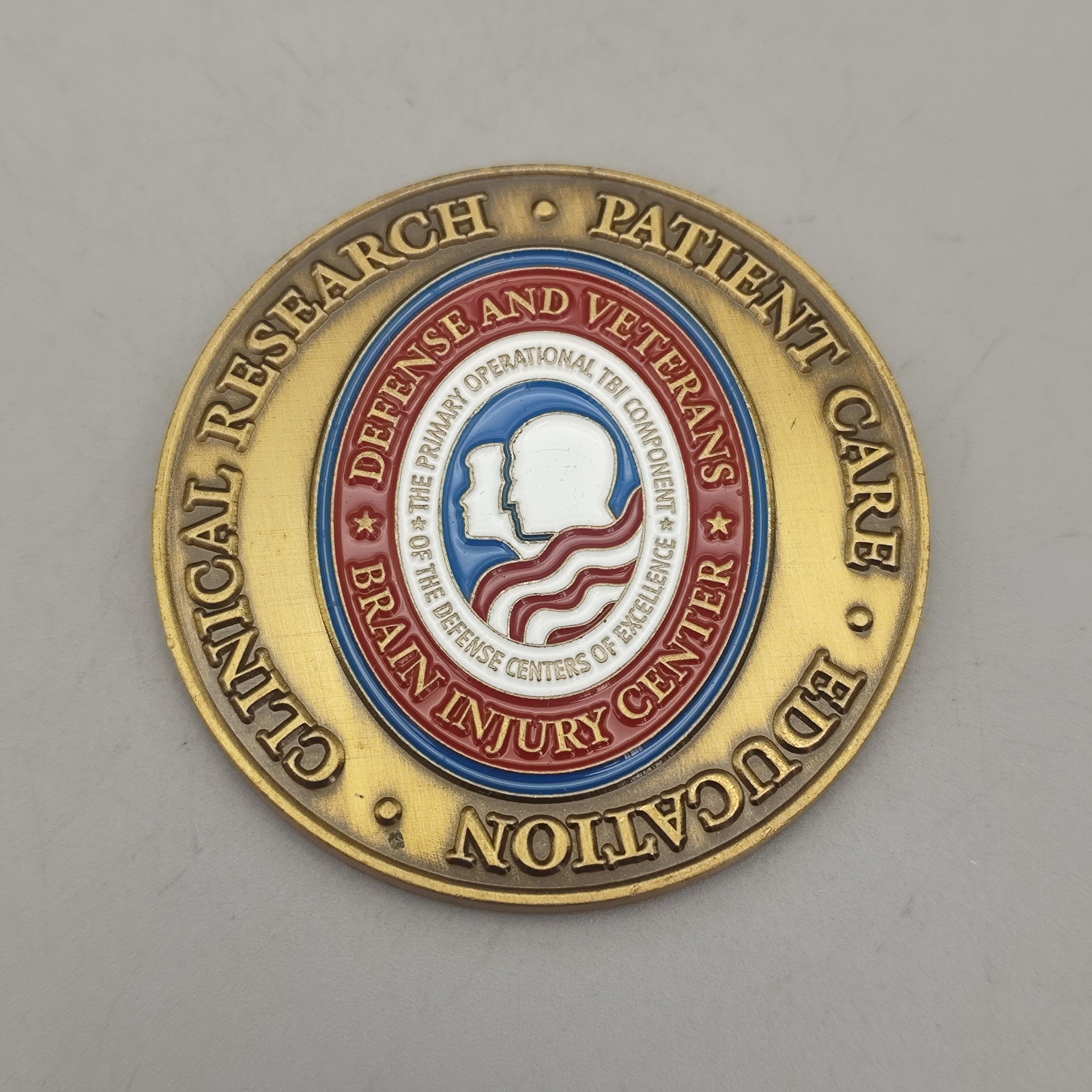 Defense and Veterans Brain Injury Center Challenge Coin