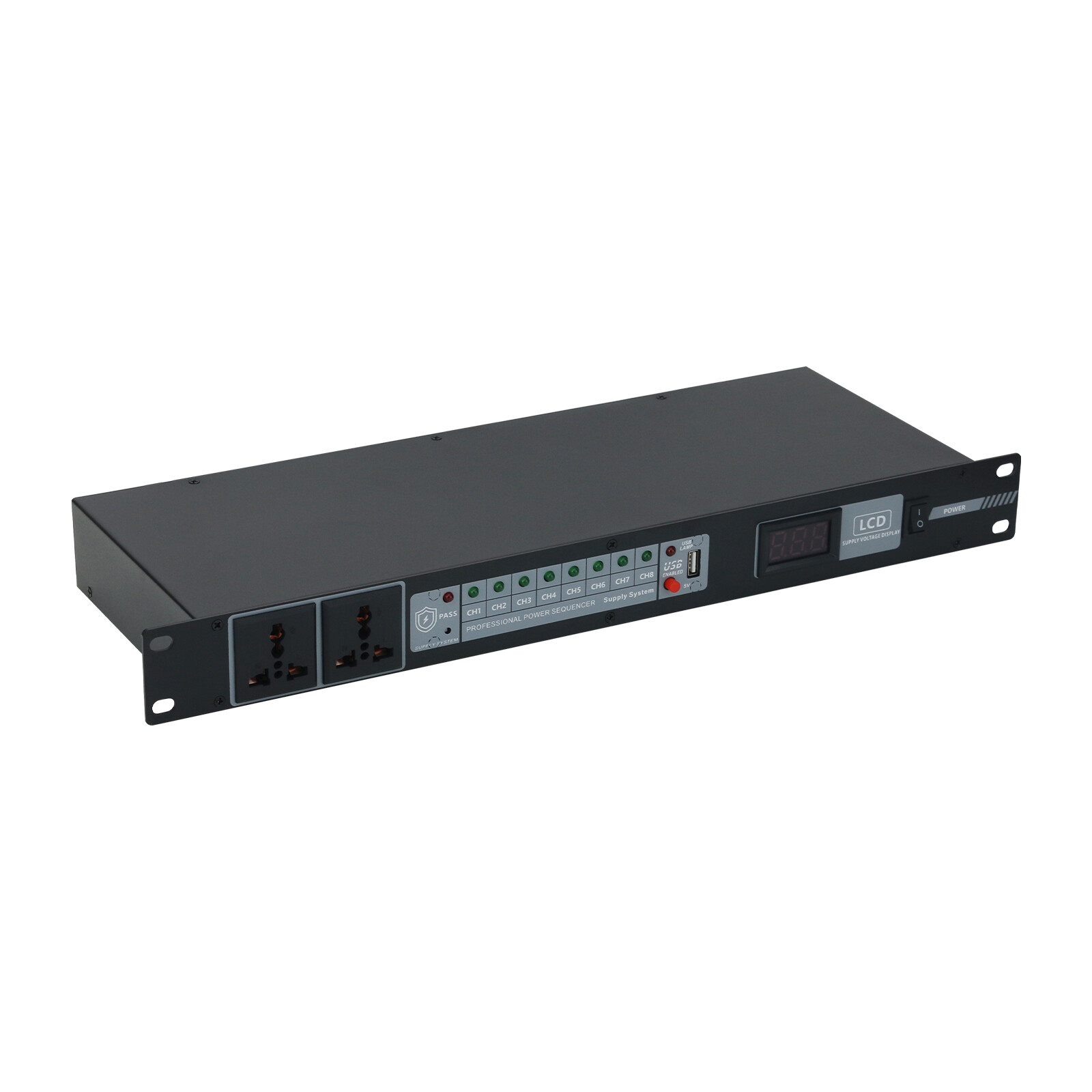 8-Channel Power Sequencer Controller Sequence Stage Manager Fit Voltage Display