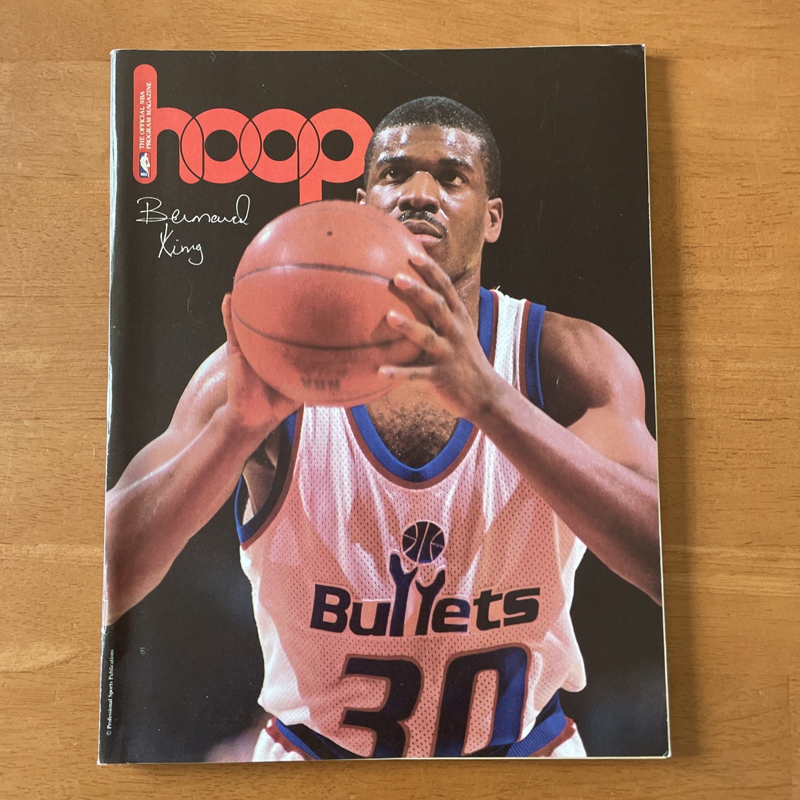 Hoop Celtics Program Bullets 3/20/1991 Bird McHale Parish Lewis Bernard King