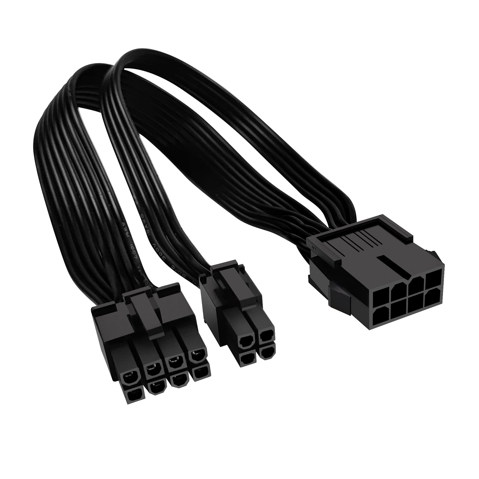 JZYMOD EPS12V CPU 8 Pin Female to ATX 8 and 4 Male Black