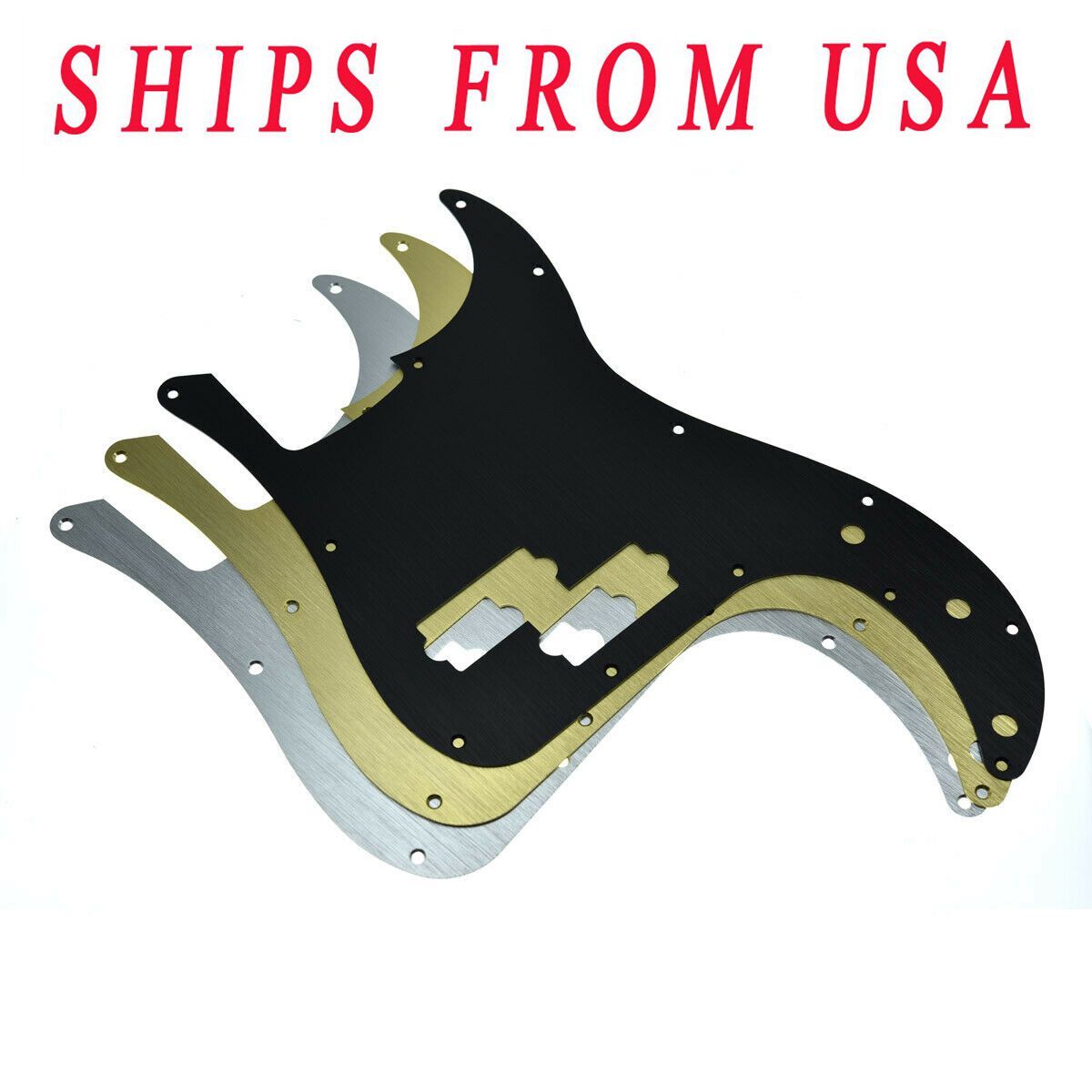 13 Hole Quality Aluminium Anodized Bass Pickguard for Fender Precision Bass