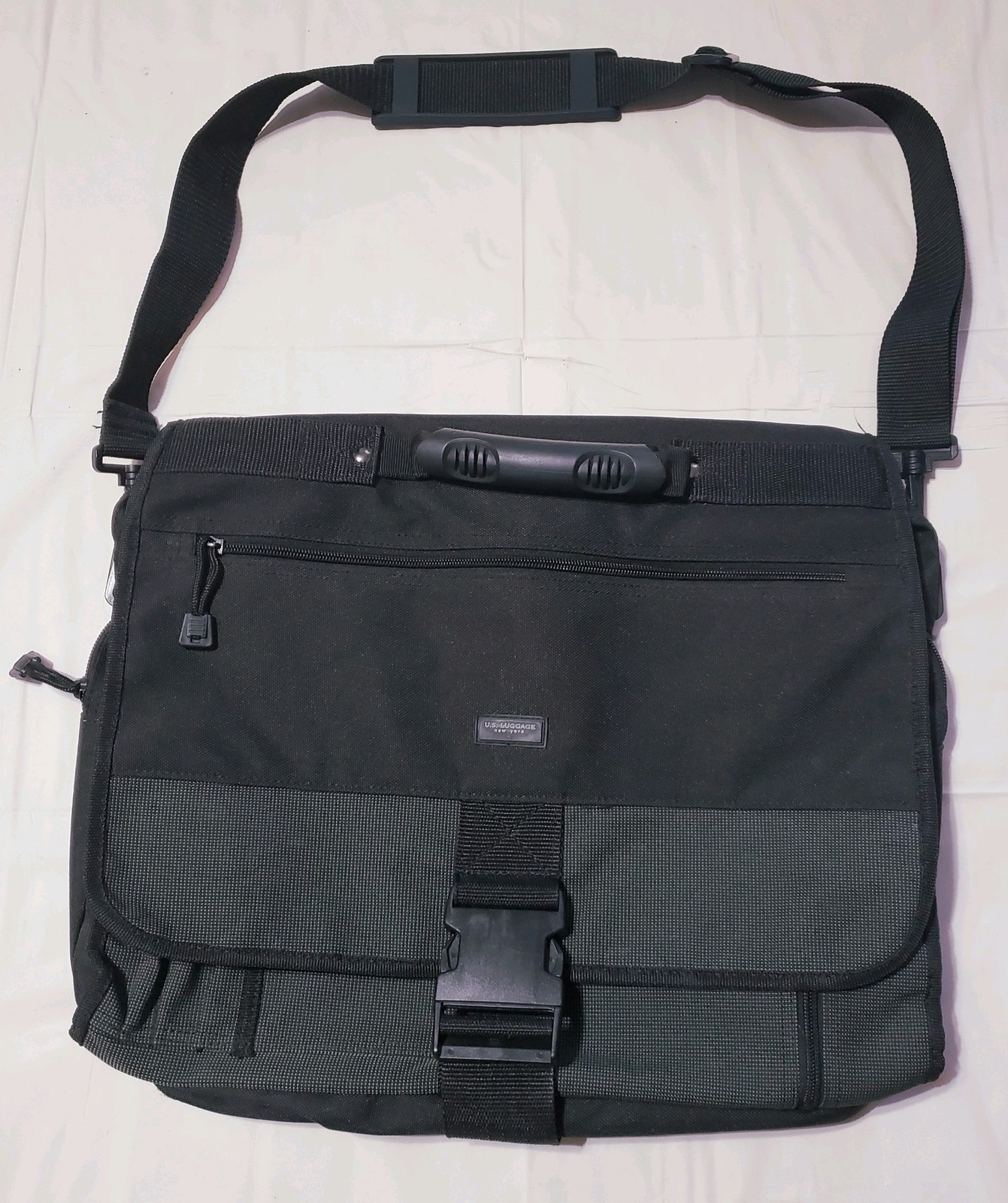 U.S. LUGGAGE Black Gray Laptop Bag Pre-owned
