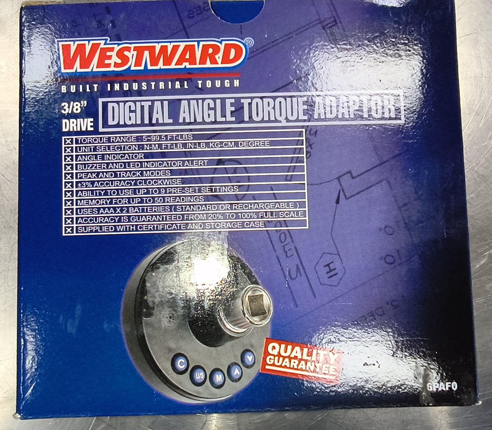 Westward 6PA0 3/8 torque and angle adapter
