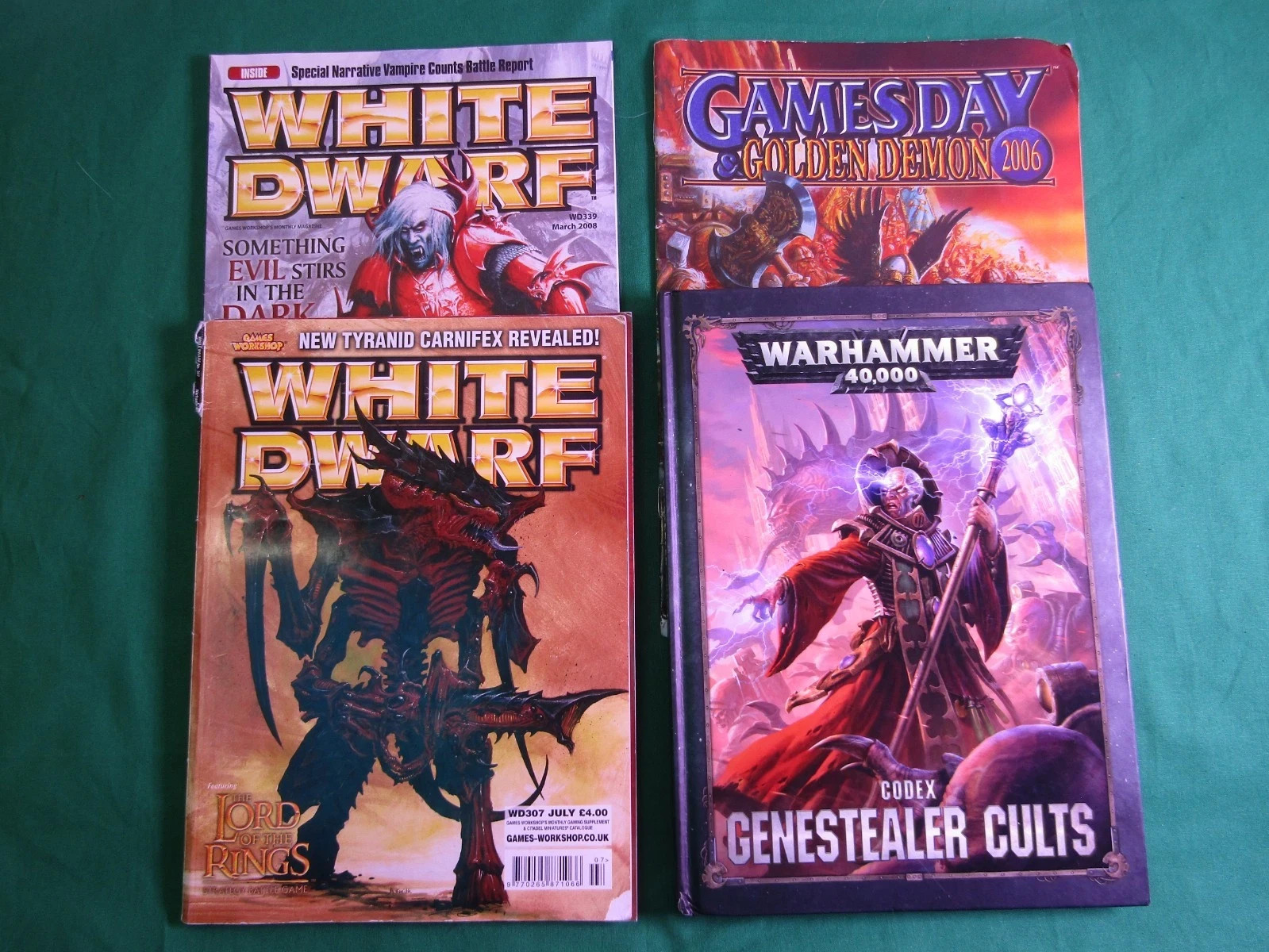 Codex Genestealer Cults Hardback 8th Edition GW Warhammer 40K + 3 Mags BUNDLE