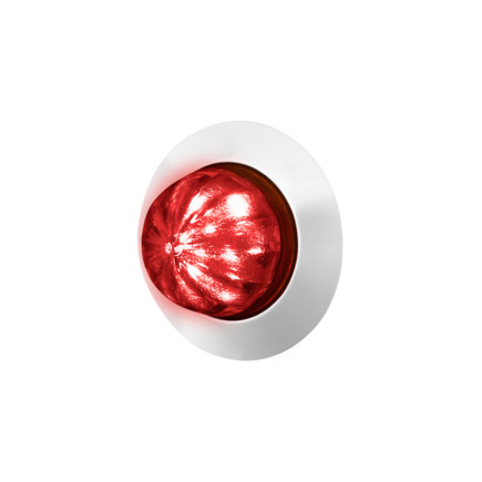 United Pacific 36368 Watermelon Light 6 Led Dual Function, 1 1/4", Red Lens, Wit