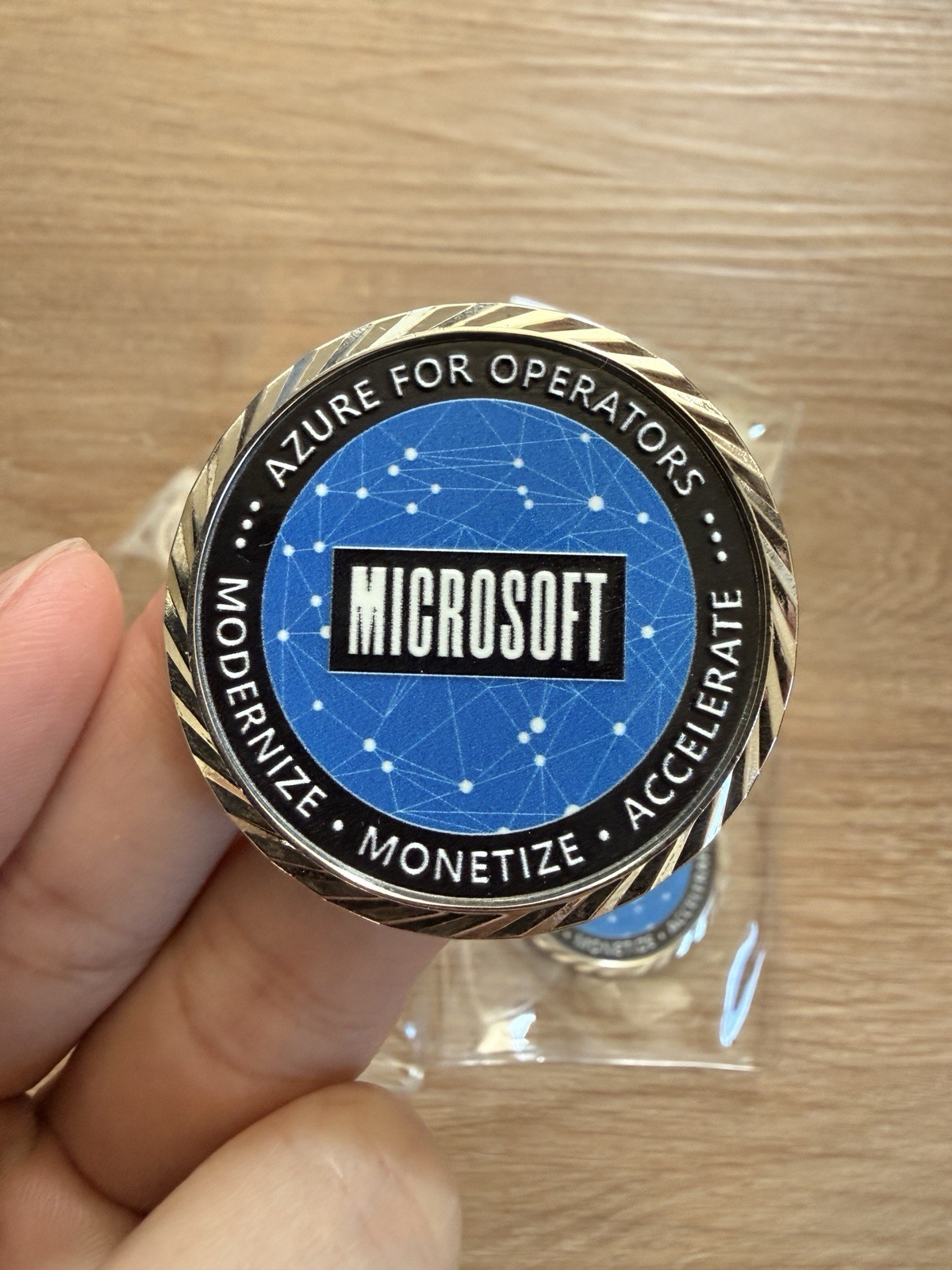 Rare Microsoft Azure for Operators Corporate Challenge Coin – Tech Collectible
