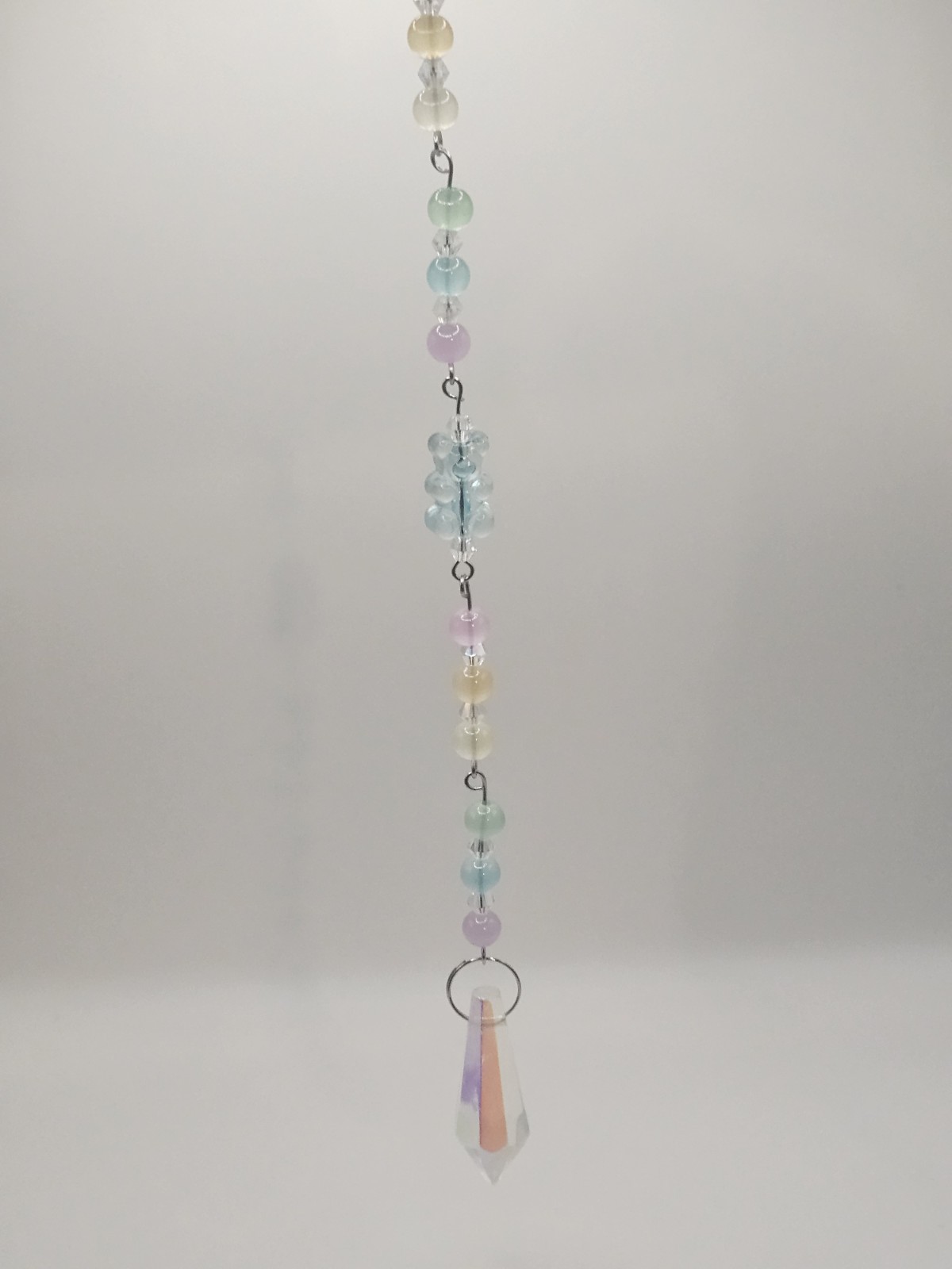 Handmade Suncatcher For Rearview Mirror Car Pastel Gummy Bear