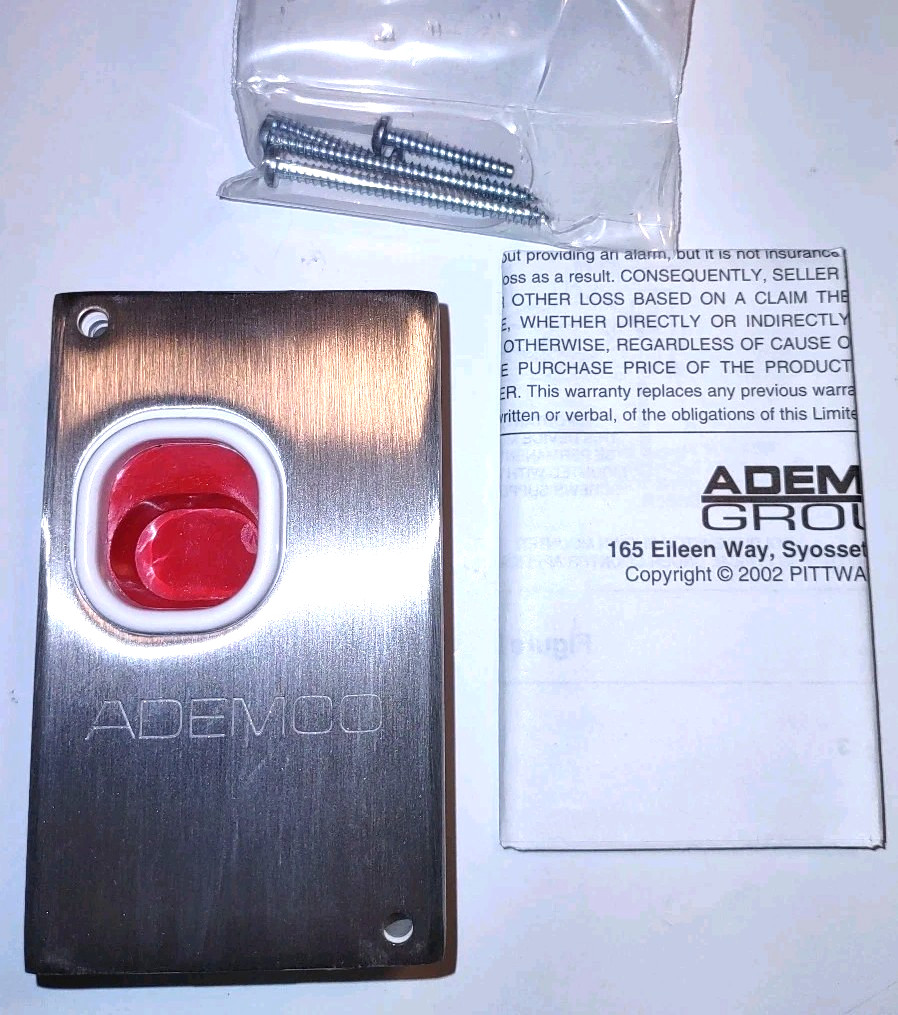 Ademco 269R Hardwired Hold-up Switch with Stainless Steel Cover