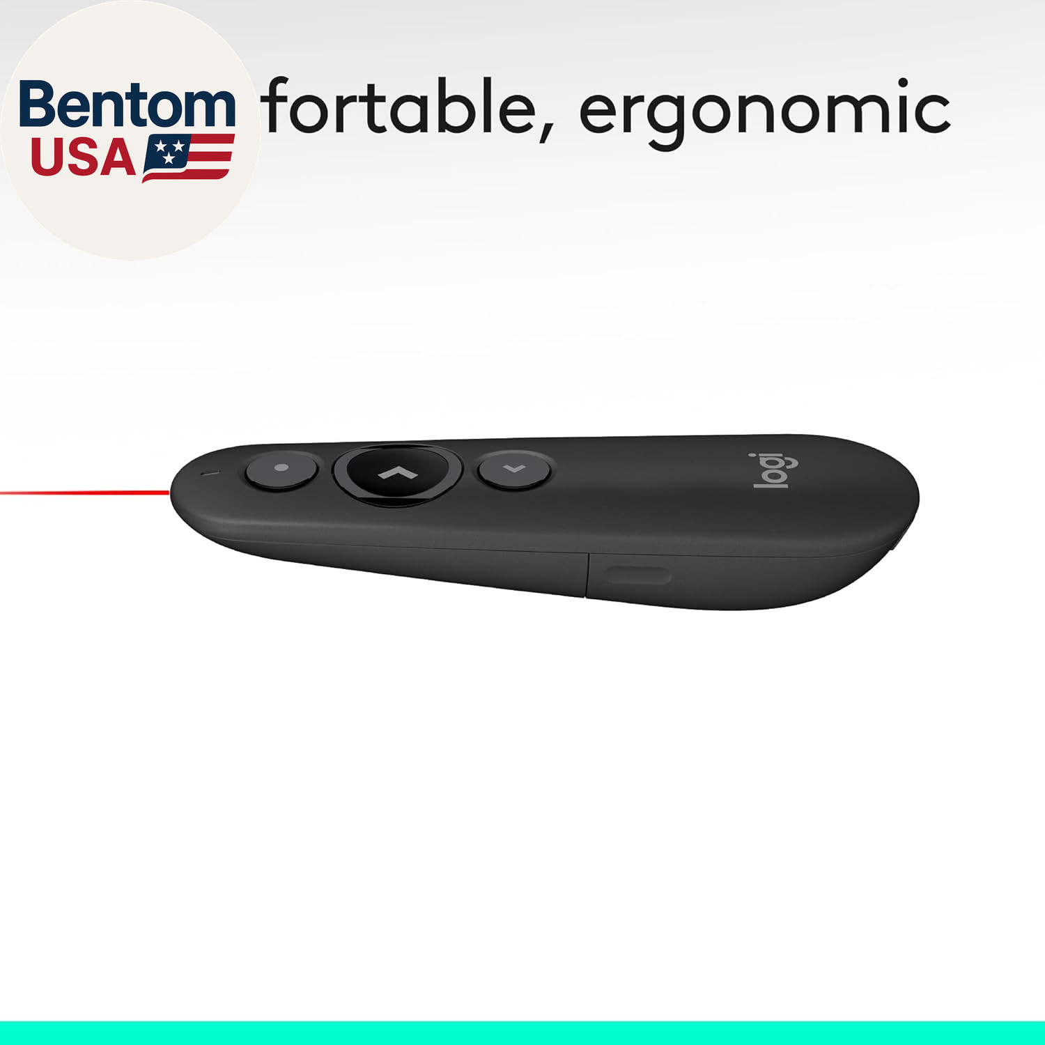 Wireless Presenter R500S, Powerpoint Clicker with Laser Pointer, Wireless Presen