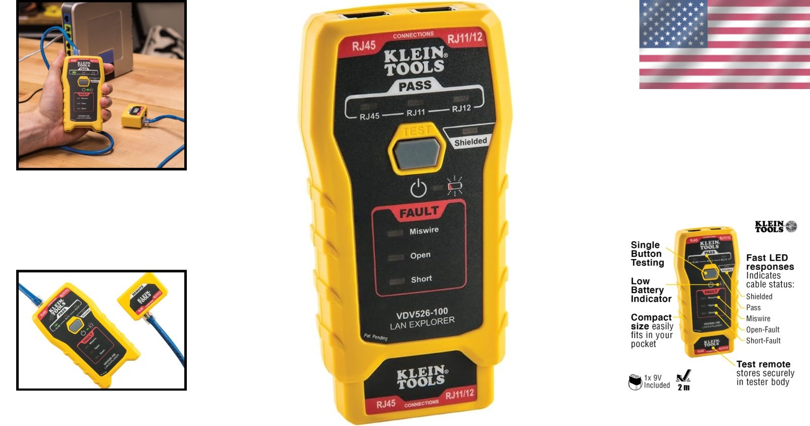 Efficient LAN Cable Tester with Auto Power-off