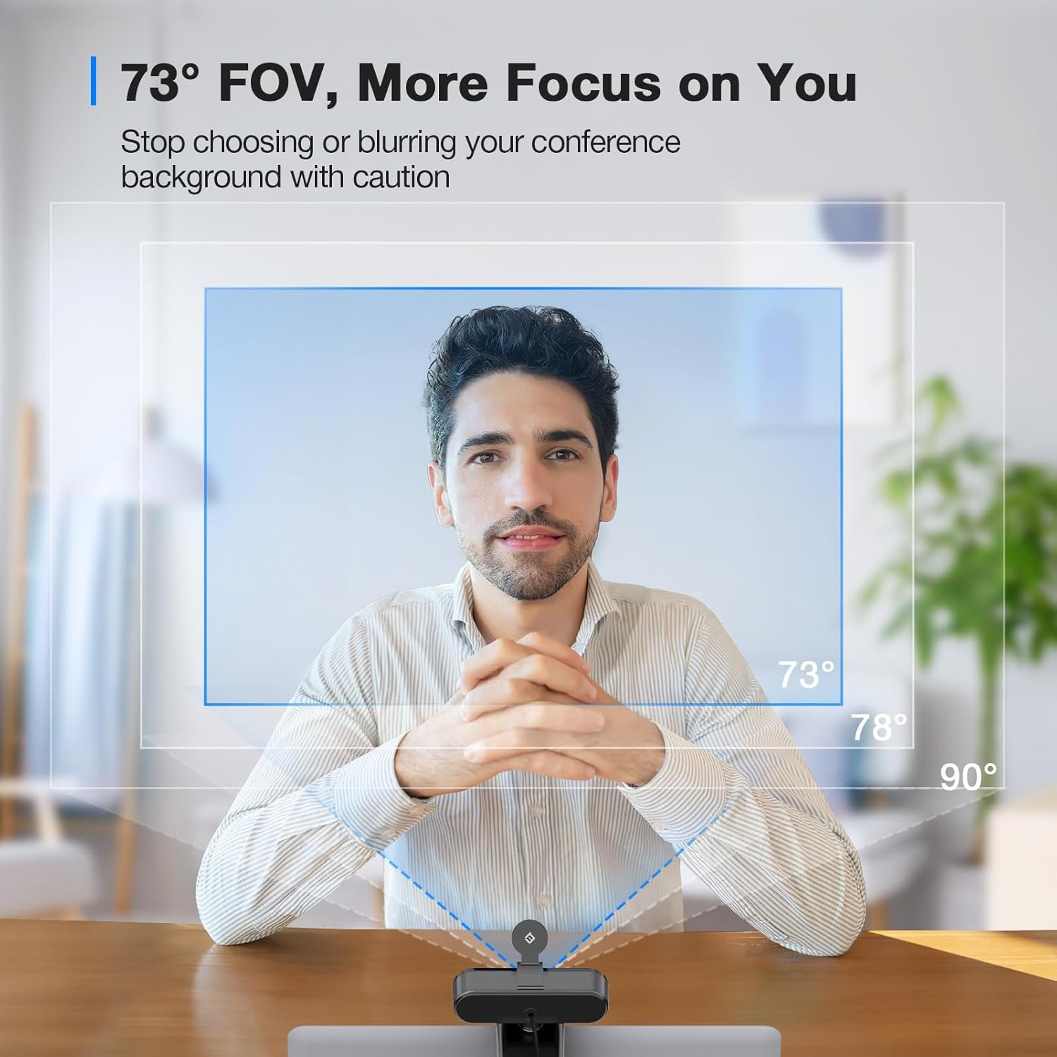 C960 4K Webcam for PC, 4K UHD CMOS Sensor, PDAF Auto Focus, Dual Omnidirectional