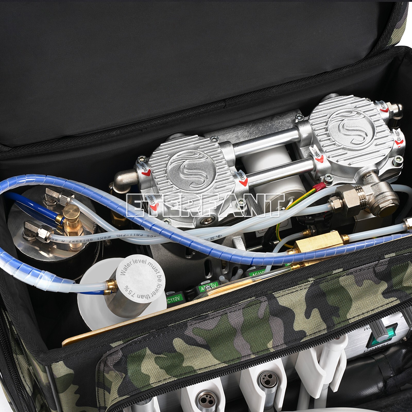 Portable Dental Delivery Unit Bag Air Compressor Suction System 4 Hole BD-401