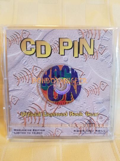 Rock and Roll Hall of Fame CD Pin Rock Gear 1995 Lapel Pin 4.967 of 10,000