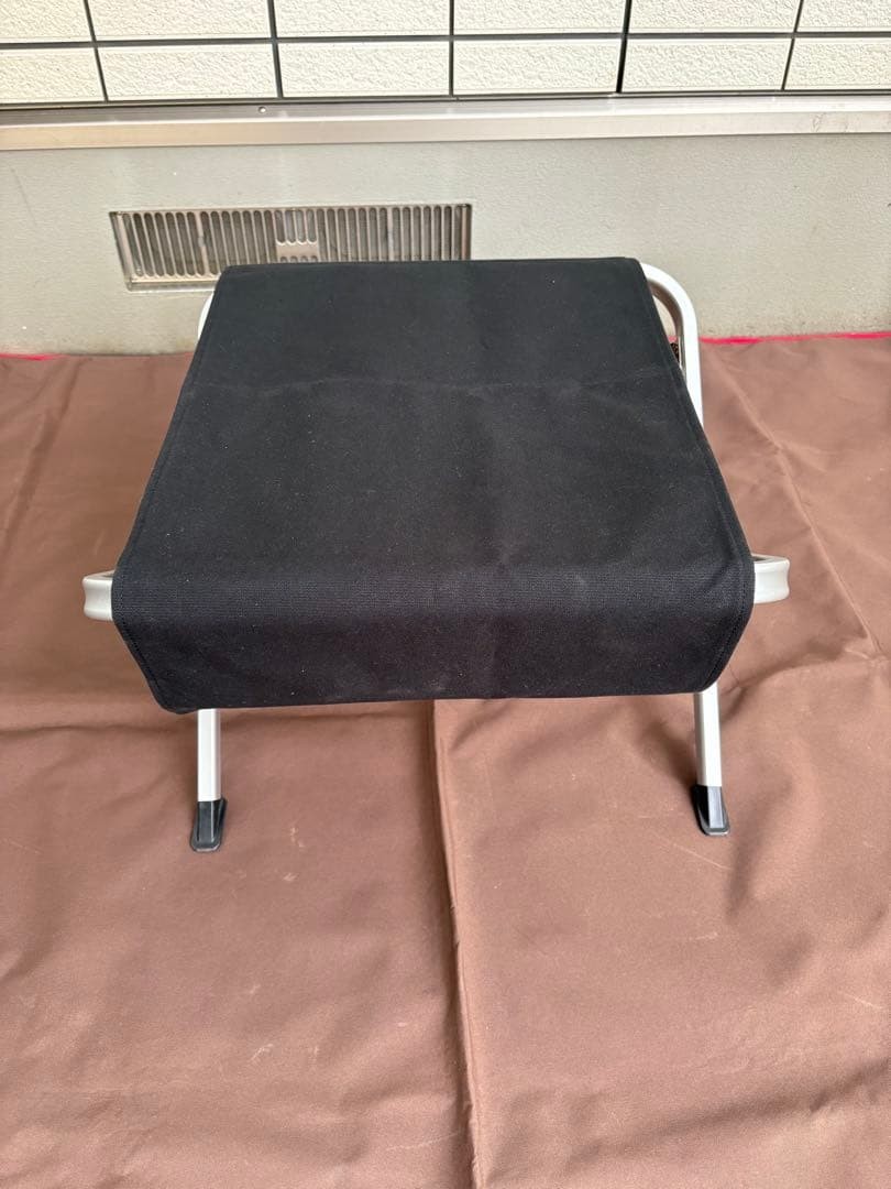 Snow Peak LV-103BR Ottoman Brown w/ Cover Camping Footrest Discontinued Used
